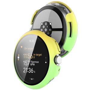FINON for Google Pixel Watch 3 41mm / 2 / 1 �p �P�[�X �J�o�[ �K���X�t�B������̌^ �y�� �ȈՒE�� �V���v�� (�J���t��(1))