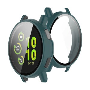 Yaodle For GARMIN vivoactive 5 �J�o�[ PC�f�� (�K�[�~��) GARMIN active 5 �P�[�X �K���X�t�B������̌^ �S�ʕی� ��d�\�� �h�o ���{���Ɏq�� �L�Y�h�~ �y��(�O���[��)
