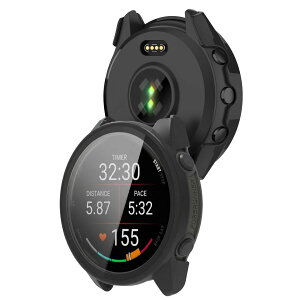 FINON for Garmin Forerunner 70 / Forerunner 170 / Forerunner 170 Music �p �P�[�X �K���X�t�B������̌^ �y�� �ȈՒE�� �V���v�� (�u���b�N)