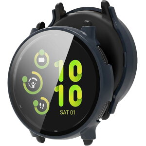 FINON for Garmin Vivoactive 5 �p �P�[�X �K���X�t�B������̌^ �y�� �ȈՒE�� �V���v�� (�l�C�r�[)