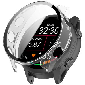 For GARMIN Forerunner 970 �J�o�[ PC�f�� �K�[�~�� Forerunner 970 �P�[�X �K���X�t�B������̌^ �S�ʕی� ��d�\�� �h�o ���{���Ɏq�� �L�Y�h�~ �y��(�N���A)