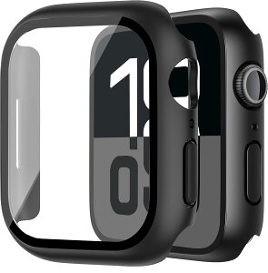 JUNOVA for Apple Watch �P�[�X Apple Watch Ultra 3 (2025) / Ultra 2 / Ultra �p �P�[�X, �Ή��A�b�v���E�H�b�` Ultra 3 / Ultra 2 / Ultra 49mm �ی�J�o�[ �K���X�t�B���� ��̌^ �����ȒP �ϏՌ� PC�f�ޑS�ʕی�i49mm,