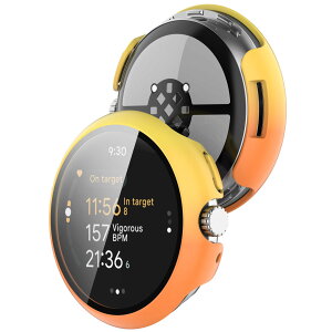 FINON for Google Pixel Watch 3 41mm / 2 / 1 �p �P�[�X �J�o�[ �K���X�t�B������̌^ �y�� �ȈՒE�� �V���v�� (�J���t��(3))