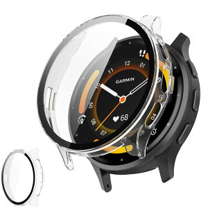 UIUIKA For Garmin Venu 3 �J�o�[ �K�[�~�� Venu 3 �ی�P�[�X �����K���X�t�B����&PC�t���[�� �����h�~ �Ռ��z�� �X�N���b�`�h�~ �h�o�h�� �w��h�~ �y�ʔ��^�݌v�i�u���b�N)