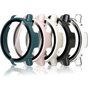 Hianjoo 5������ Garmin Vivoactive 5 �Ή� �P�[�X �ی�J�o�[+�t�B���� ��̌^ �K�[�~�� Vivoactive 5 �Ή� �J�o�[ �ی�t�B���� PC�f�ނ̃t���[�� �S�ʕی� �Ռ��z�� �����x�^�b�`