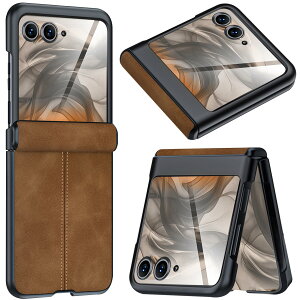 NINKI�K��Moto Razr 50 Ultra �P�[�X �t���ی�t�B�����t�� ��G��ǂ� ���U�[�� PU�v �r�W�l�X Qi�[�d�Ή� �o���p�[ ���C�����X�[�d �C�菝�h�~ �����h�~ �w��h�~ �����Y�ی� �l�C ���g���[�� ��