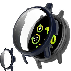 UIUIKA For Garmin vivoactive 5 �J�o�[ �K�[�~�� vivoactive 5 �ی�P�[�X �����K���X�t�B����&PC�t���[�� �����h�~ �Ռ��z�� �X�N���b�`�h�~ �h�o�h�� �w��h�~ �y�ʔ��^�݌v�i�u���[)
