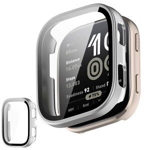 UIUIKA For Amazfit Bip 6 ��p�J�o�[ Amazfit Bip 6 �ی�P�[�X �Z�b�g �����K���X�t�B����+���ϏՌ�PC�t���[�� �����E�Ռ��E�X�N���b�`�h�~ ���˒ጸ �w��h�~ �y�ʃX�����݌v(�V���o�[)