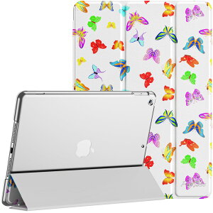 ProCase iPad 9/8/7 �P�[�X (2021 2020 2019) �������o�b�N�J�o�[ �X�}�[�g�J�o�[ �y�� �O�܂�X�^���h iPad 10.2 �Ή� - �o�^�t���C