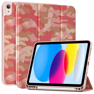 ProCase iPad 11����/10���� iPad�iA16�j11�C���` 2025/10.9�C���` 2022 �e���̂���TPU�o�b�N �ϏՌ� �O�܂� �X�^���h �X�}�[�g�J�o�[ (�J���s���N)