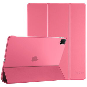 ProCase iPad Pro 11 �P�[�X ��4/3/2/1����ɓK�p�i2022 2021 2020 2018)�A[Apple Pencil�̃y�A�����O�Ə[�d�ɑΉ�] �O�܂� �X�^���h �X�}�[�g�J�o�[ - �������s���N