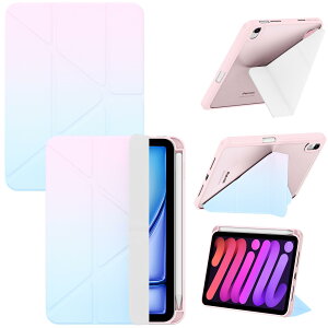 �y360°�S���ʕی�E���y�ʁziPad mini7 (A17 Pro�E 2024) / iPad mini6 (8.3 2021) �P�[�X
