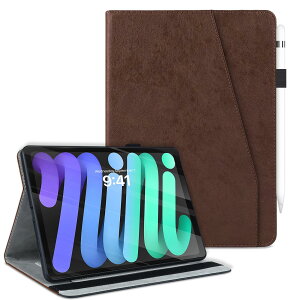 QANKISIS �p�� iPad Mini7 �P�[�X (A17 Pro, 2024, ��7����) iPad mini6 �P�[�X (2021, ��6����) �蒠�^ 8.3 �C���` ����PU���U�[ ipad��6����J�o�[ MiniA17 Pro�J�o�[ �J�[�h���[&�y���z���_�[�t�� ��i�K�p�x����