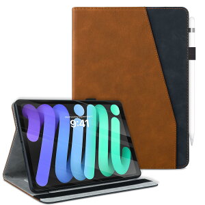 QANKISIS �p�� iPad Mini7 �P�[�X (A17 Pro, 2024, ��7����) iPad mini6 �P�[�X (2021, ��6����) �蒠�^ 8.3 �C���` ����PU���U�[ ipad��6����J�o�[ MiniA17 Pro�J�o�[ �J�[�h���[&�y���z���_�[�t�� ��i�K�p�x����