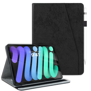 QANKISIS �p�� iPad Mini7 �P�[�X (A17 Pro, 2024, ��7����) iPad mini6 �P�[�X (2021, ��6����) �蒠�^ 8.3 �C���` ����PU���U�[ ipad��6����J�o�[ MiniA17 Pro�J�o�[ �J�[�h���[&�y���z���_�[�t�� ��i�K�p�x����