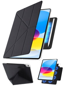�yY���܂�X�^���h�E360°�S�ʕی�zTekka iPad A16 �P�[�X iPad ��10���� / ��11���� �p�J�o�[ (2022/2025) �}�O�l�b�g�z�� �B���y�����[ �c�u���E���u���Ή� �����^ �y�� �ϏՌ� PU���U�[ �I�[�g�X���[