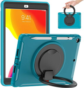 iPad �p �P�[�X,2026�N/2025�N/2024�N iPad Air 13�C���` (M4/M3/M2) �Ή�/iPad Pro 12.9�C���` ��6/5/4/3���� �p �P�[�X �����O�t�� �Ռ��z�� �y�� ��� 360�x��]�X�^���h ������t�� �n���h���t �J�o�[ �����h