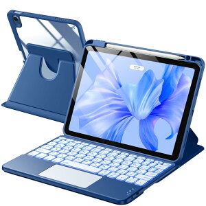 HETHOT�yTELEC�F�؎擾�ς݁z iPad�p air �L�[�{�[�h�t���P�[�X m4- �Ή�iPad Air 11�C���` (M3/M2)�A��5����A��4���� �Ή� JIS���{��z�� 360 �x��] �y�ʁE�S�ʕی� �h���ގ� �É��L�[7 �F���C���{�[�o
