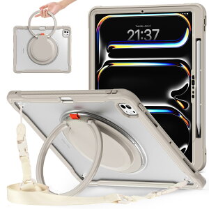 ��] �P�[�X �p�� iPad Pro 13�C���` M4/M5 (2024/2025),������ 360°��]�X�n���h�z���_�[ �X,�X�^���h�@�\ �ϏՌ� ��� ���߉\���|���[�t�� �����h�~ �A�E�g�h�A,���@�\���p�S�ʕی�P�[�X �y���z