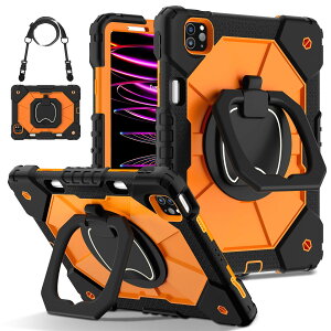 Moogukadan 360�x��] iPad Pro 11�C���`2025/ 2024 ��p�P�[�X �y�� ���[ �V���R�� �h�o Pro11�C���`M5/M4�J�o�[ ��� ���|�� �L�b�Y �q���J�o�[ �����O�n���h�� �c�u�� ���u�� �X�^���h �ϏՌ� �����h�~