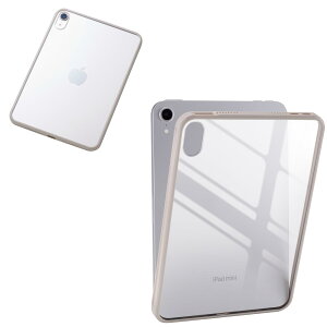 �G���R�� iPad mini (A17 Pro 2024�N) mini (��6����) �P�[�X �J�o�[ �w�ʃN���A �|���J�[�{�l�[�g�f�� ����TPU�f�� �y�� �O���[�W�� TB-A25STSLOGB