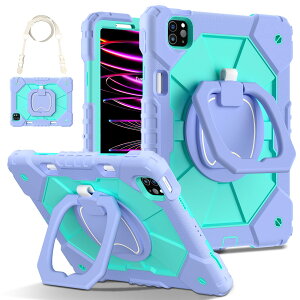 Moogukadan 360�x��] iPad Pro 11�C���`2025/ 2024 ��p�P�[�X �y�� ���[ �V���R�� �h�o Pro11�C���`M5/M4�J�o�[ ��� ���|�� �L�b�Y �q���J�o�[ �����O�n���h�� �c�u�� ���u�� �X�^���h �ϏՌ� �����h�~