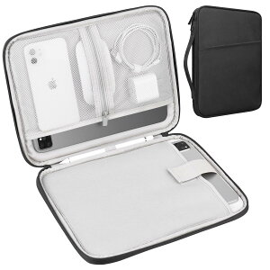 Lacdo �^�u���b�g�X���[�u�o�b�O �L�������O�P�[�X �Ή� 13�C���` �V�^ iPad Air M4 M3 M2 2026-2024�A13�C���` iPad Pro M5 M4 2025-2024�A12.9�C���` iPad Pro ���f���iMagic Keyboard�Ή��j�A�ϐ����A�u���b�N