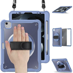 SENLAN iPad Pro13�C���`M5 M4�i2025/2024�j�p�P�[�X 360�x��] �n���h�x���g �c�u�� ���u�� �X�^���h �V�����_�[�X�g���b�v�t�� ��� ���|�� �΂ߊ|�� �y�����[ �ϏՌ� TPU+PC �������J�o�[�C���D