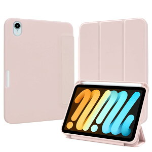 MS factory iPad mini7 (A17 Pro 2024 ��7����) mini6 (2021 ��6����) �p �P�[�X �y�����[ �ϏՌ� �A�C�p�b�h�~�j 7 6 �J�o�[ �\�t�gTPU �I�[�g�X���[�v �[�d�Ή� �s���N�T���h IPDM6-S-HDR-2PK