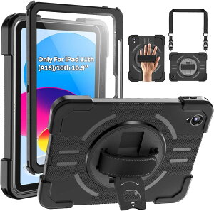 AXAG iPad 11���� �P�[�X A16 2025 �y�����[ �h�� �ϏՌ� IP68�K�i 10���� 10.9�C���` �Ή�
