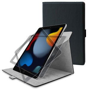 �G���R��(ELECOM) iPad 10.2 ��9/8/7���� (2021/2020/2019�N) �P�[�X �\�t�g���U�[ 360�x��] �u���b�N TB-A19R360BK