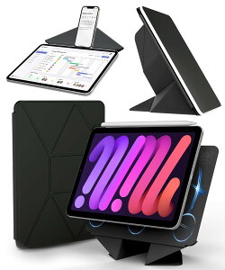 MS factory iPad mini7 �P�[�X (A17 Pro 2024 ��7����) mini6 (2021 ��6����) �p ���p�x �X�^���h �c�u�� ���u�� �J�o�[ ���̓}�O�l�b�g�z�� ���^ �y�� �I�[�g�X���[�v �A�C�p�b�h�~�j mini 7 6 �u���b�N �� IPDM