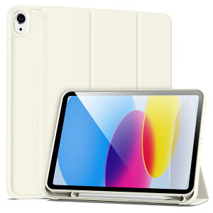 BFGTSJF iPad A16 ��11���� �P�[�X 11�C���` 2025, iPad 10���� 10.9 �C���` 2022�ʗp �O�܂�X�^���h ���^ �[�v �E�F�C�N�@�\�Ή� Apple Pencil�y�����[ TPU ���^ �y�� �ϏՌ� �z���C�g