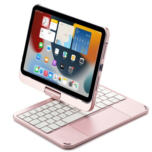 kaidisen 360�x��] �Ή� iPad mini A17 Pro�K�� �L�[�{�[�h iPad Mini ��6����K�� �L�[�{�[�h�P�[�X �^�b�`�p�b�h �o�b�N���C�g�t�� �܂肽���� iPad mini7 mini6�p �L�[�{�[�h �J�o�[ ��̌^ �g���b�N�p�b