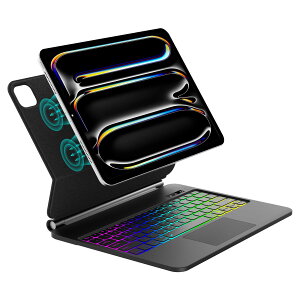 �y2025�N�ŐV�^�z�}�W�b�N�L�[�{�[�h iPad Pro 13�C���` 2025 (M5) 2024 (M4) iPad Pro 13 �L�[�{�[�h�P�[�X �}���`�^�b�`�W�F�X�`���[�Ή� �o�b�N���C�g�t�� �t���[�e�B���O�f�U�C�� �u���b�N