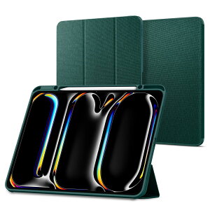 Spigen iPad Pro 13�C���` M5/M4 (2025/2024) �P�[�X �X�^���h �ϏՌ� ���菝�h�~ �t�@�u���b�N �I�[�g�X���[�v �A�[�o���E�t�B�b�g ACS07763 (�~�b�h�i�C�g�E�O���[��)
