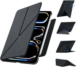 iPad mini 8.3�C���` ��7/6����Ή� �P�[�X �}�O�l�b�g�� �O�p�܂肽���ݎ� �u���b�N