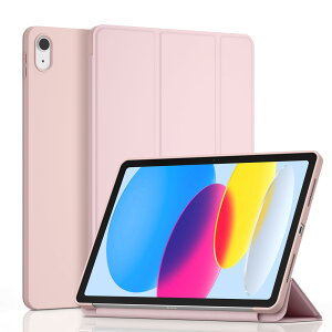 iPad 11����A16(2025)/10����(2022) �P�[�X �O�܂�X�^���h �y�� �y�� �I�[�g�X���[�v�@�\�Ή� �����h�~ ���S�ی� (�s���N)