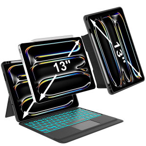 �����Łu��/�c�����Ή��viPad Pro 13 �L�[�{�[�h �P�[�X (M4 M5) iPad Pro 13�C���`�p �L�[�{�[�h �^�b�`�p�b�h���� ���� �y�� ������ ���C�����X bluetooth�L�[�{�[�h�J�o�[ ���p�x���� �o�b�N���C�g