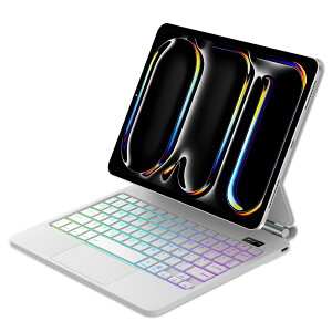 �y2025�V�^�Ή��ziPad Pro 11�C���`�}�W�b�N�L�[�{�[�h�iM4 2024 M5 2025�j�^�b�`�p�b�h���� �P�[�X�t�� ���C�z���� ���{��z�� Bluetooth�ڑ� �o�b�N���C�g�t�� �����X���[�v ���p�x���� USB-C�[�d��