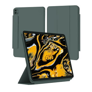 mokibo �t���[�A���O�� iPad�p �P�[�X �X�^���h�@�\�t�� (�O���C�O���[��, iPad Pro 12.9�C���`�i��3�A4�A5�A6����j�AiPad Air 13�C���`�iM2�j)