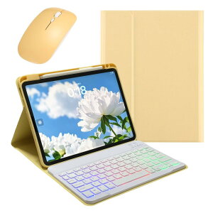 KMXDD �}�E�X�t�� iPad Pro 11�C���` M5/M4�p �o�b�N���C�g�L�[�{�[�h �P�[�X �J���t�� �A�C�p�b�h 2025/2024�N�^ iPadPro11 �p �L�[�{�[�h�P�[�X 7�F�o�b�N���C�g �}�O�l�b�g������,���F+��