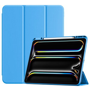 ProCase iPad Pro 13�C���` M5 2025 / M4 2024 �P�[�X �y���z���_�[ TPU�o�b�N Touch ID �X���[�v/�E�F�C�N -�u���[