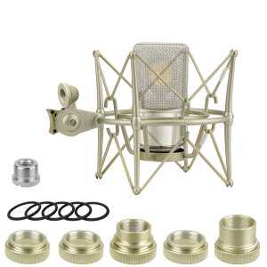 Geekria �N���G�C�^�[���߂̃}�C�N�V���b�N�}�E���g Neumann TLM 103, TLM 102, U 87 Ai, TLM 67 �ɑΉ� �h�U �T�X�y���V���� �}�C�N�A�_�v�^�[�N�����v �}�C�N�z���_�[�N���b�v (Champagne/Metal)