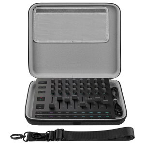 Geekria �n�[�h�V�F���g���x���P�[�X Novation Launch Control XL 3, AlphaTheta SLAB MIDI�R���g���[���[�ƌ݊������� �I�[�f�B�I�~�L�T�[�L�������O�P�[�X (�_�[�N�O���[)