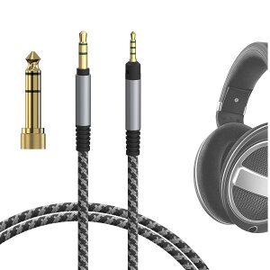 Geekria �P�[�u�� �i�C�����ґg �݊��� �I�[�f�B�I�R�[�h�[���n�C�U�[ Sennheiser HD620S, HD599SE, HD599, HD598, HD598SE, HD560S, HD598SR, HD400Pro, HD579, HD569, HD550, HD505 �w�b�h�z���P�[�u���A2.5mm �ɓK������ 1.2m