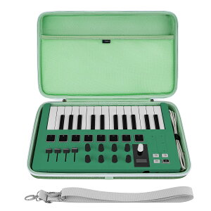 Geekria USB MIDI �L�[�{�[�h �R���g���[���[ �n���h�P�[�X Arturia MiniLab 3 / MiniLab MkII 25 Slim-Keyn�ƌ݊������� �n�[�h�V�F�� �g���x�� �L�������O�o�b�O ��񂰃P�[�X �V�����_�[�X�g���b�v�t�� (