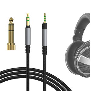 Geekria �I�[�f�B�I�P�[�u���ACompatible with �[���n�C�U�[ Sennheiser HD620S�AHD599SE�AHD599�AHD598�AHD598SE�AHD560S�AHD598SR�AHD400PRO�AHD550�AHD505 �w�b�h�z���P�[�u���Ή��A3.5mm ���� 2.5mm �ґg�i�C���������R