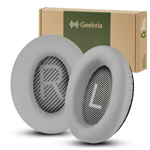 Geekria �C���[�p�b�h QuickFit �݊��� �p�b�h �{�[�Y Bose New QuietComfort, QC 45/ 35II/ 35IIGaming/ 35/ 25/ 15/ SE, AE 2/2i/2w, SoundTrue, SoundLink AE2 �w�b�h�z���ɑΉ� �p�b�h �C���[ / �C���[�J�b�v ( �v���e�C����