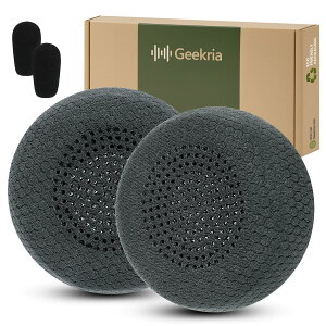 Geekria �C���[�p�b�hComfort�݊��� �p�b�h ���W�N�[�� Logitech Zone Wireless, Zone 900 Headset (Do Not Fit Zone Wired/Zone 750/Zone Wireless 2) �w�b�h�z���ɑΉ� �p�b�h �C���[/�C���[�J�b�v ���b�V���t�@�u���b�N/